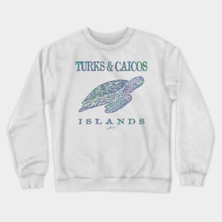 Turks & Caicos Islands Gliding Sea Turtle Crewneck Sweatshirt